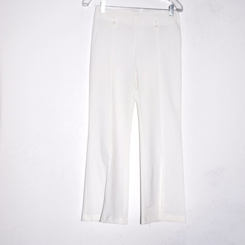 2b Clothing White Boot Cut Dress Pants Size Small